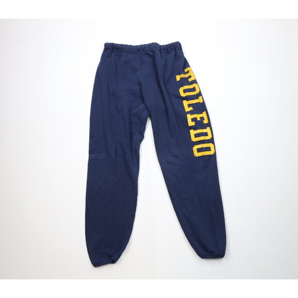 Vtg 90s Russell Athletic Mens M Faded University of Toledo Sweatpants Joggers - Picture 1 of 13
